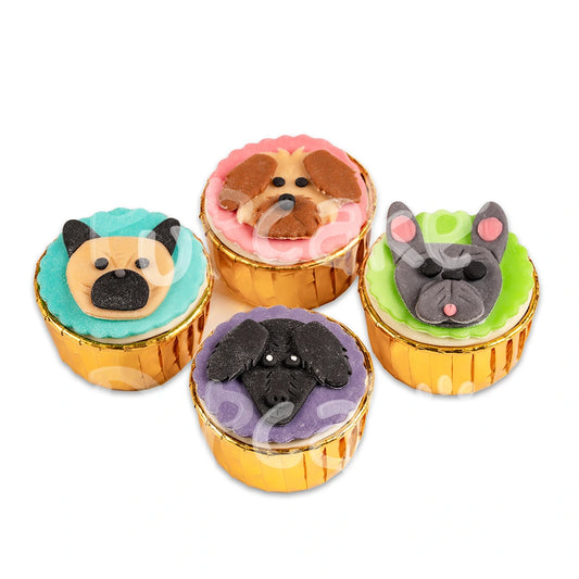 Pawtoon Doggy Face Cupcakes