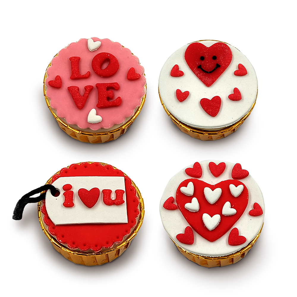 Valentine's Pupcakes (4 PCS)
